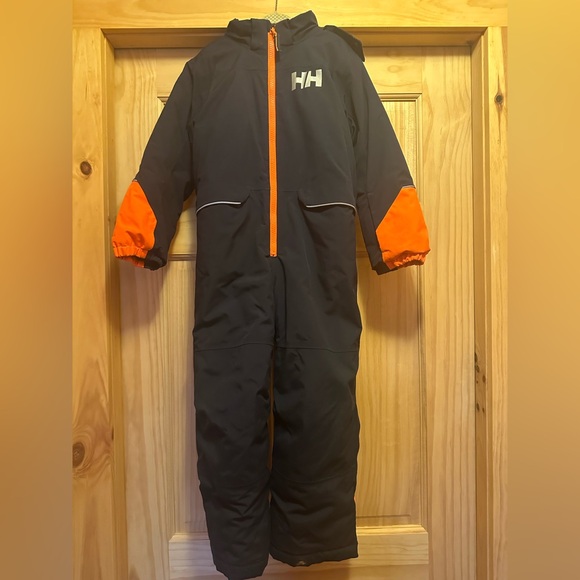 Helly Hansen Kids Navy and Orange Snowsuit - Picture 2 of 2